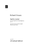 Strauss Sechs Lieder